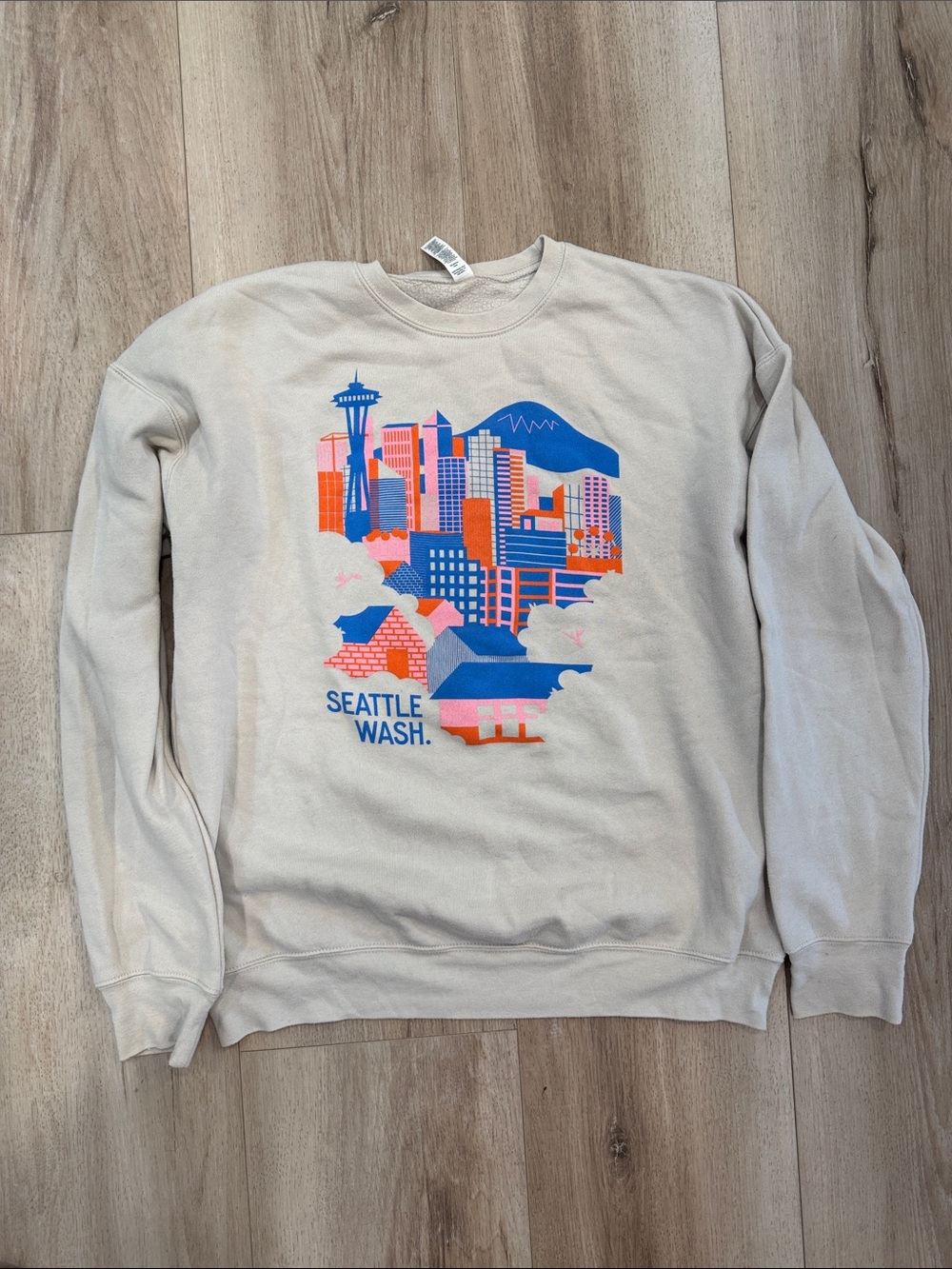 Seattle Graphic Crewneck Sweatshirt - Cream